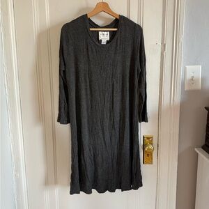 Charcoal Velvet by Graham & Spencer Long Sleeve Dress